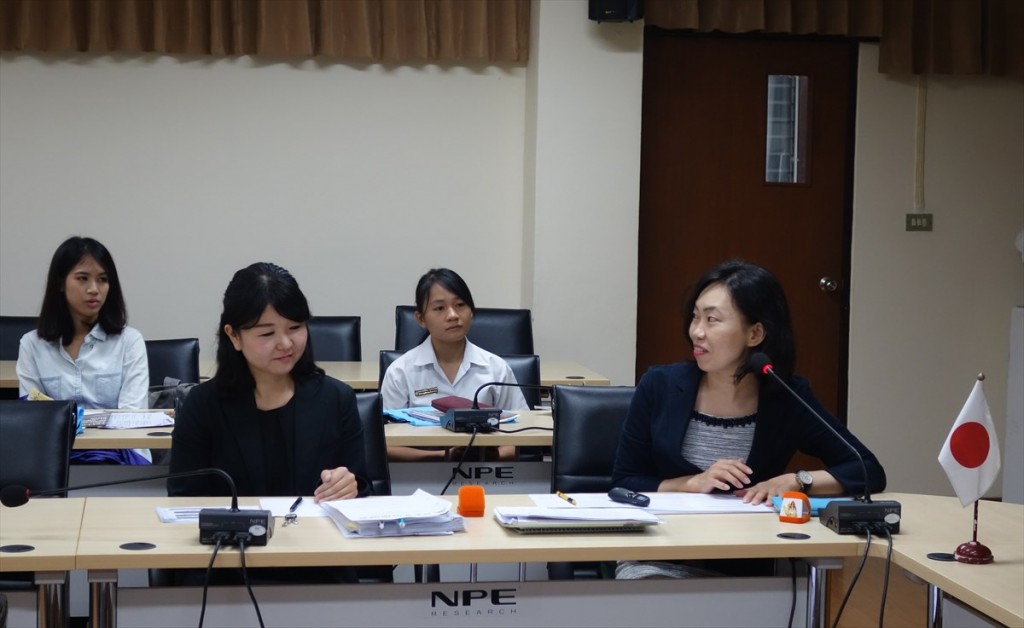 Program briefing by  JSPS Bangkok Office