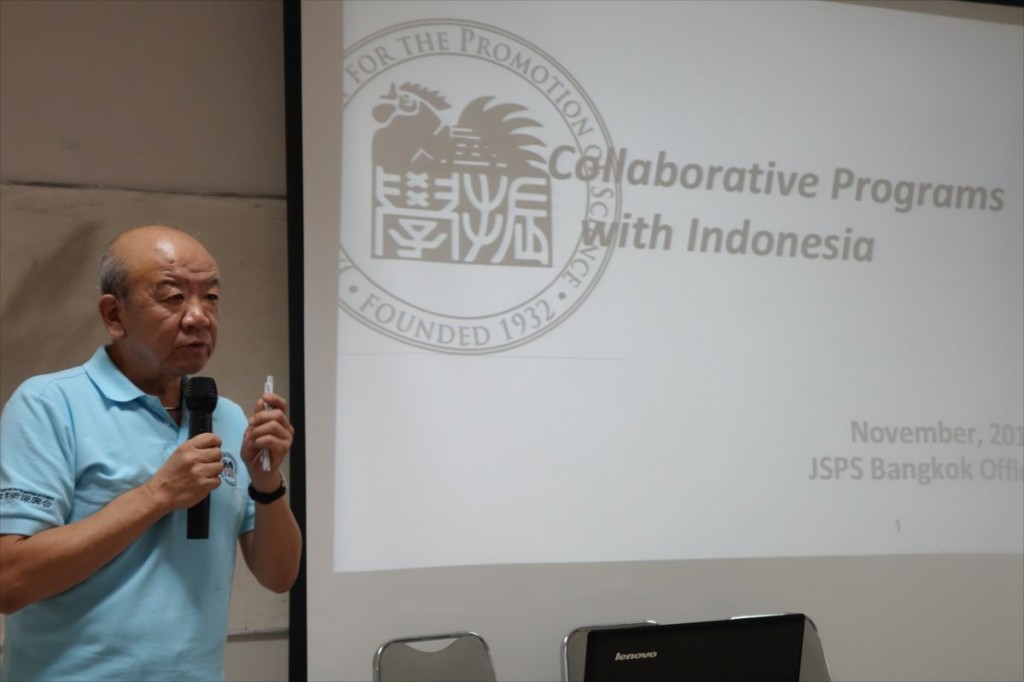 Prof.  Yamashita, Director of JSPS Bangkok Office