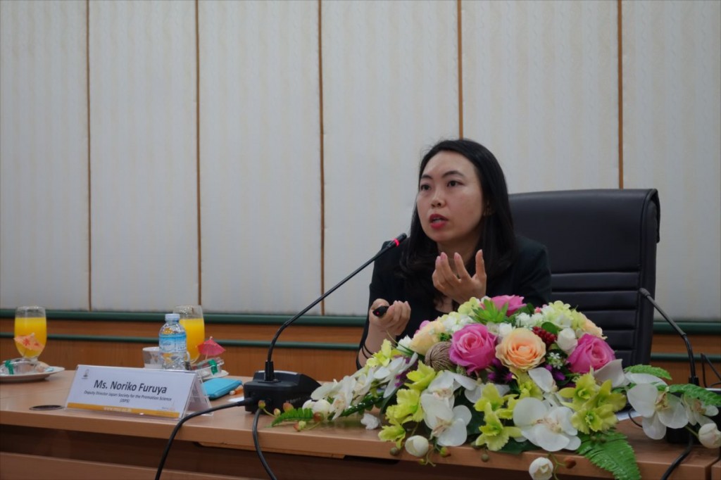 Ms. Furuya, Deputy Director of JSPS Bangkok Office