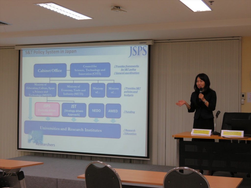 Ms. Noriko Furuya, Deputy Director of JSPS Bangkok Office