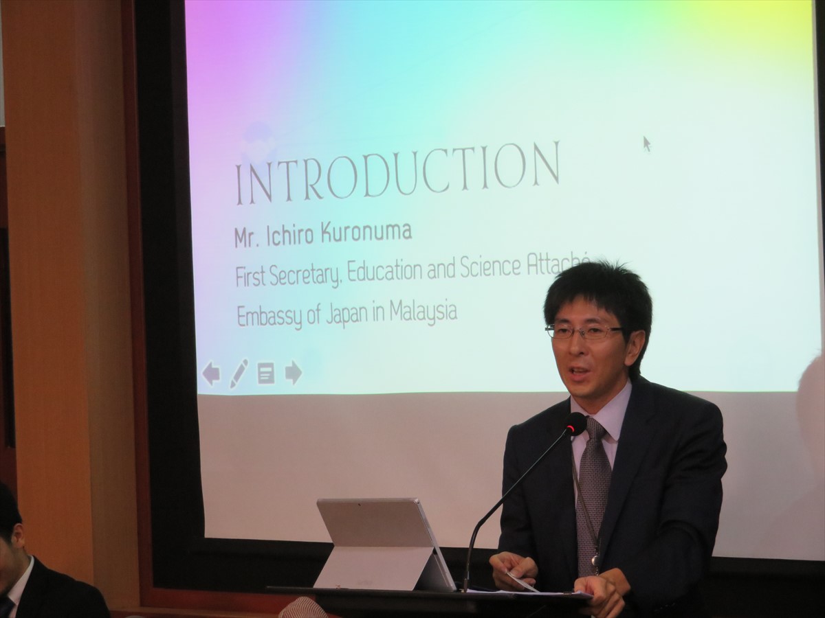 Mr. Ichiro Kuronuma, First Secretary, Embassy of Japan in Malaysia